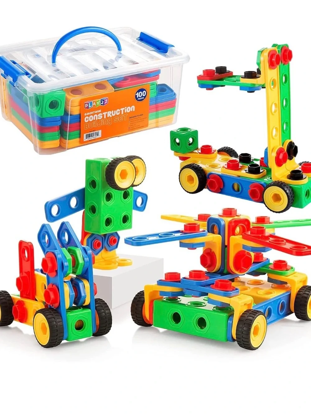 172-Piece Multicolor Construction Building Set